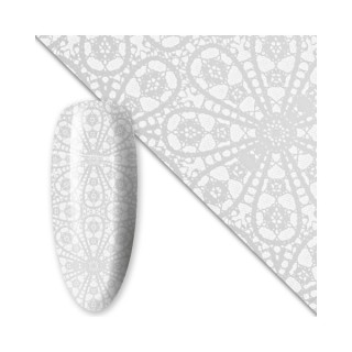 Nail Transfer Foil 80 cm White No. 14