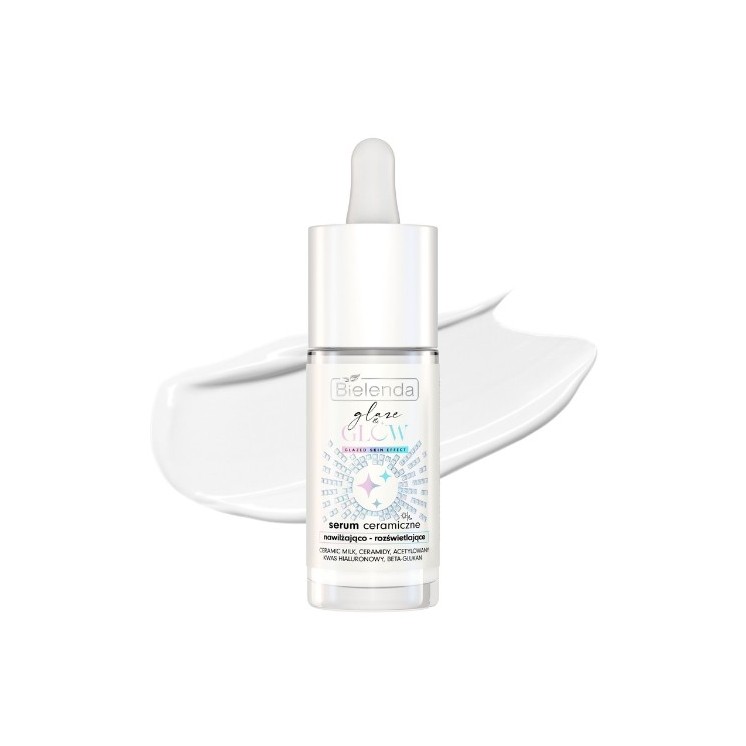 Bielenda Glaze & Glow Ceramic Serum moisturizing and brightening glazed skin effect 30 ml