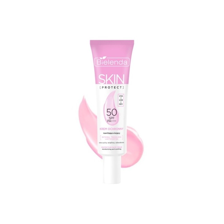 Bielenda SKIN PROTECT Protective cream SPF 50 moisturizing - soothing PA++++, UVA + UVB + HEV 40 ml