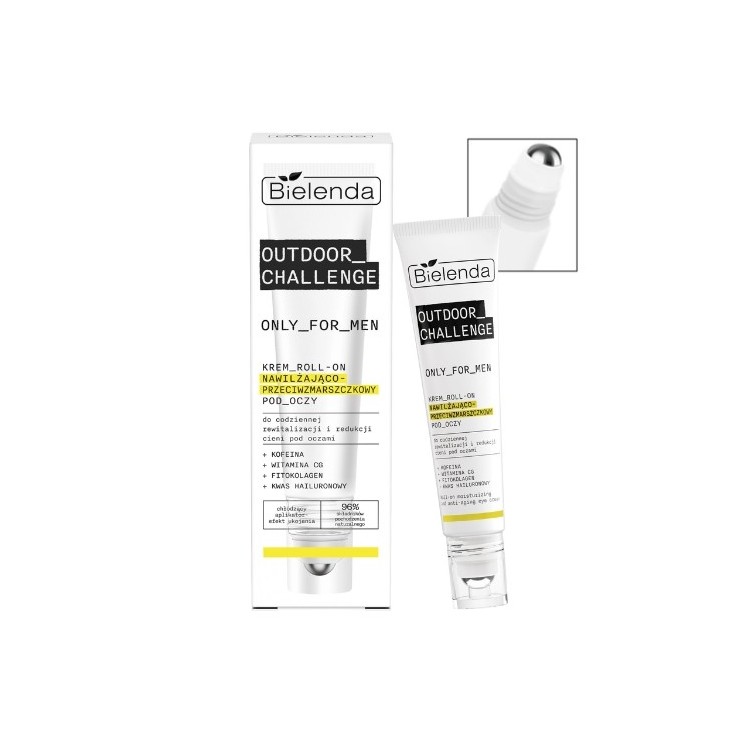 Bielenda Only For Men OUTDOOR CHALLENGE Moisturizing and anti-wrinkle eye cream roll-on 15 ml
