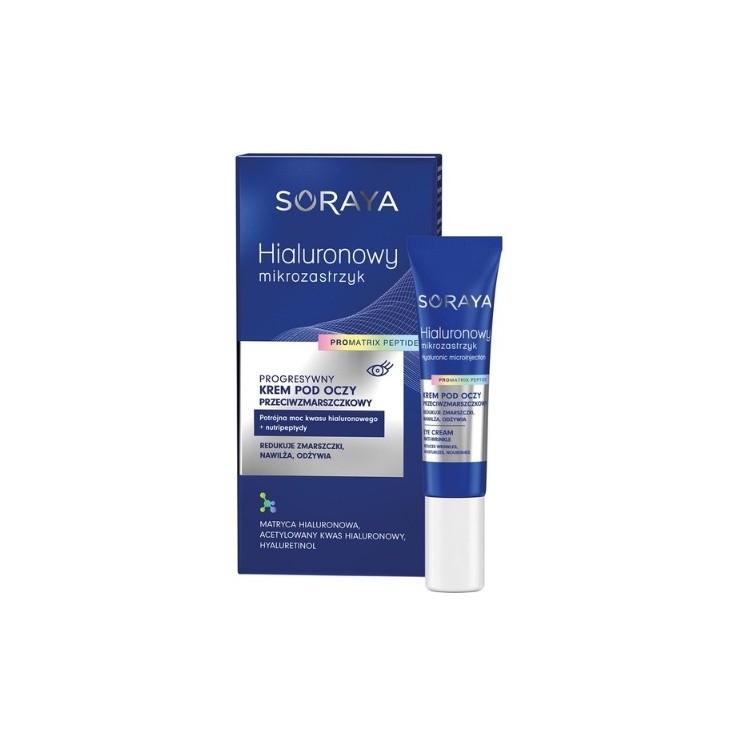 Soraya Hialuronowy mikrozastrzyk Krem pod oczy 15 ml