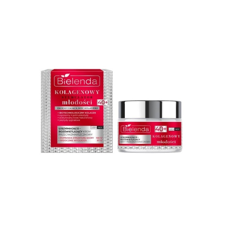Bielenda Collagen Youth Stimulator Firming and brightening anti-wrinkle cream 40+ 50 ml