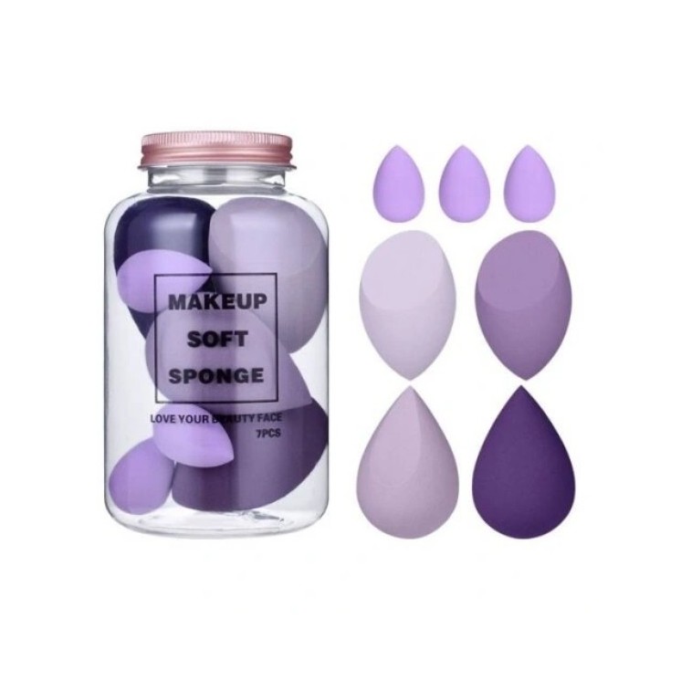 ECARLA Набір з 7 спонжів для макіяжу VIOLETT DUO
