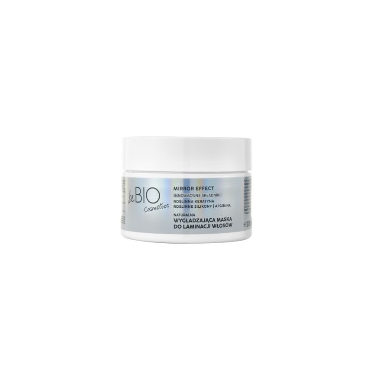 BeBio Cosmetics Naturalna wygładzająca maska do laminacji włosów Mirror Effect Baby Hair Complex 200 ml