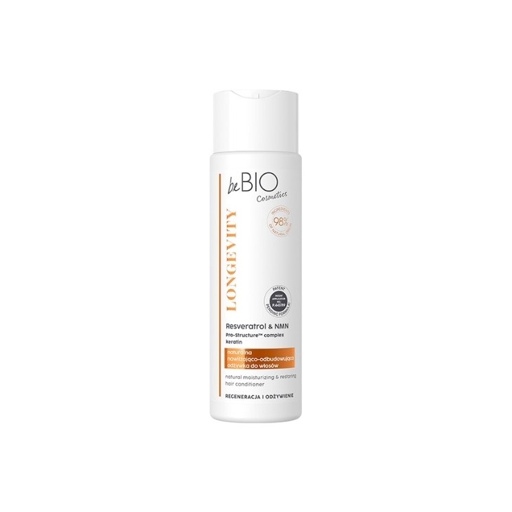 BeBio LONGEVITY Regeneration and nourishment Natural hair conditioner 250 ml