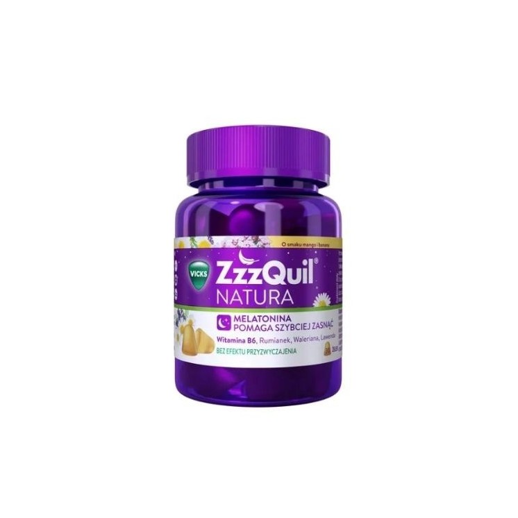 Zzzquil Natura mango and banana flavor 30 pieces