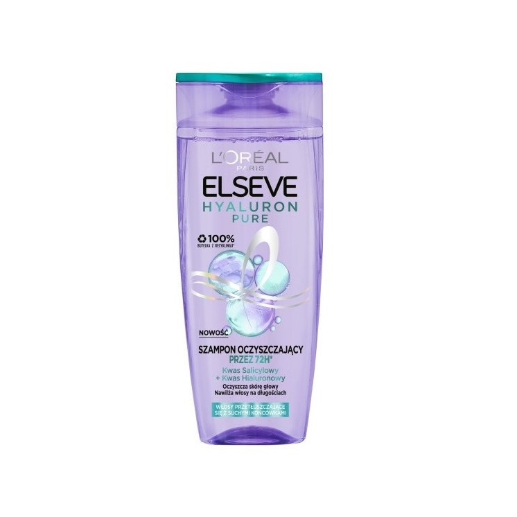L'oreal Elseve Hyaluron Pure Scalp Cleansing Shampoo 400 мл
