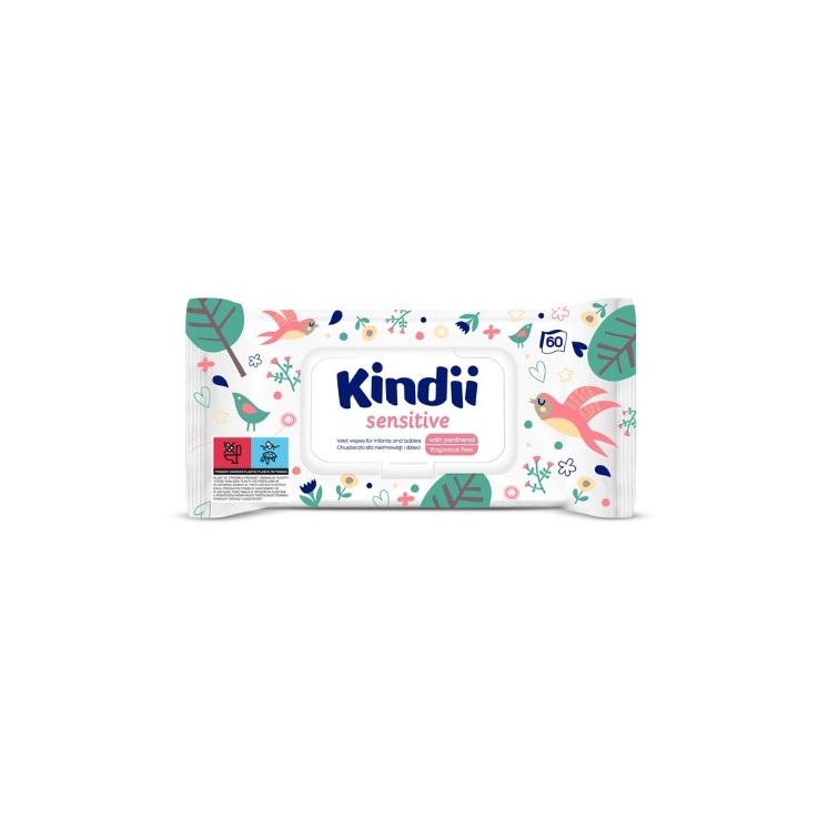 Kindii Sensitive Baby and Child Cleansing Wipes 60 pcs.
