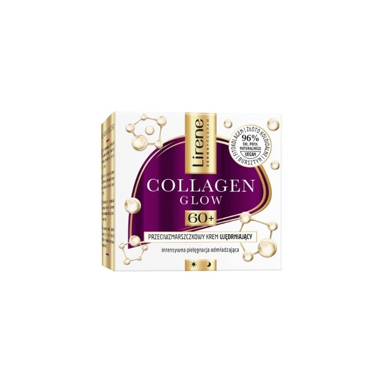 Зміцнюючий крем проти зморшок Lirene Collagen Glow 60+ 50 мл