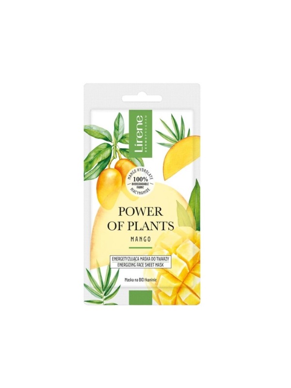 Lirene Power of Plants energetyzująca maska do twarzy Mango 17 g