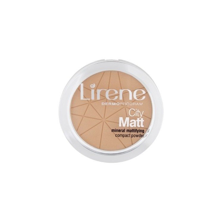 Матова мінеральна компактна пудра Lirene City Matt 03 Beige 9 г