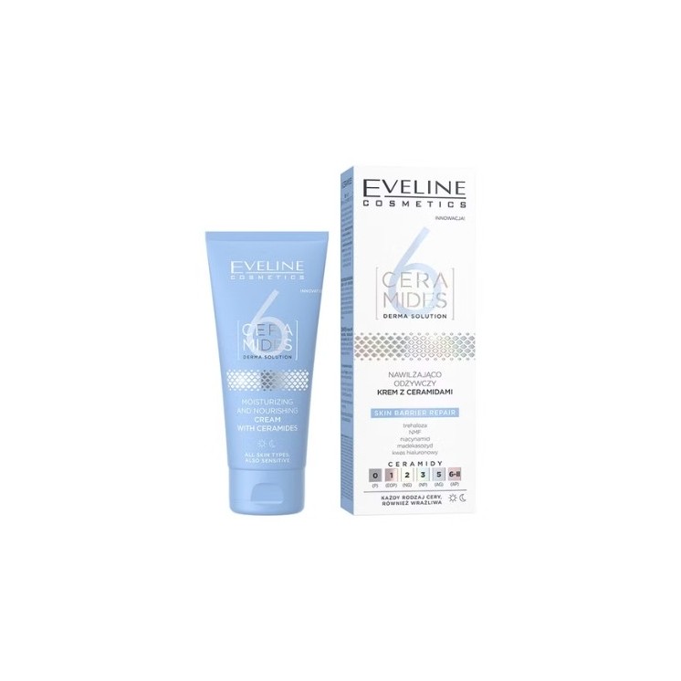 Eveline 6 CERAMIDES moisturizing and nourishing Face cream with ceramides 50 ml