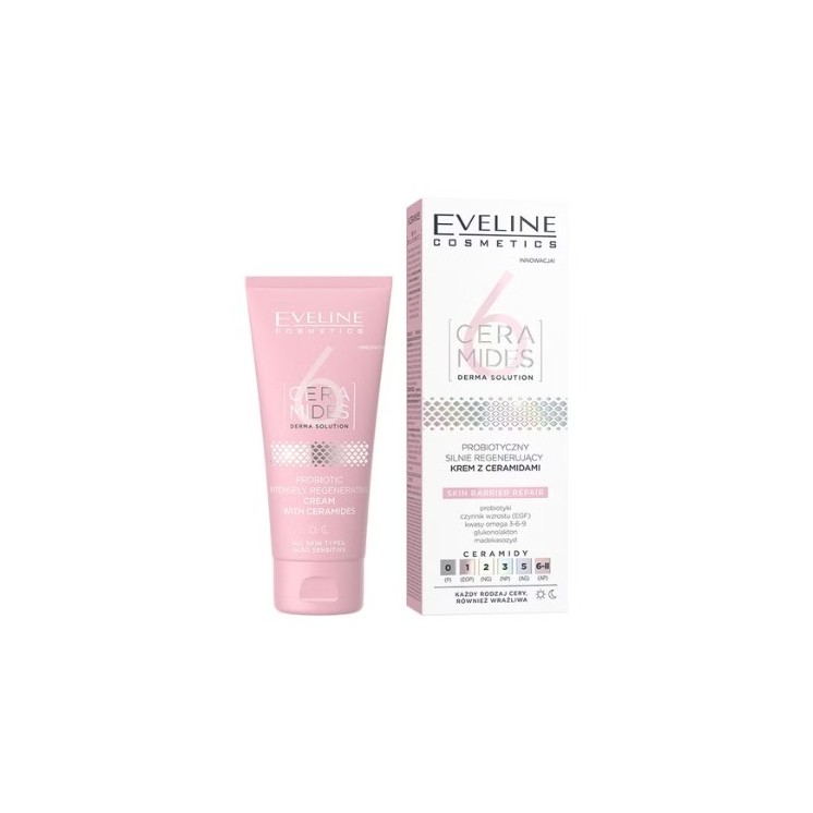Eveline 6 CERAMIDES сильно відновлюючий крем для обличчя з керамідами 50 мл