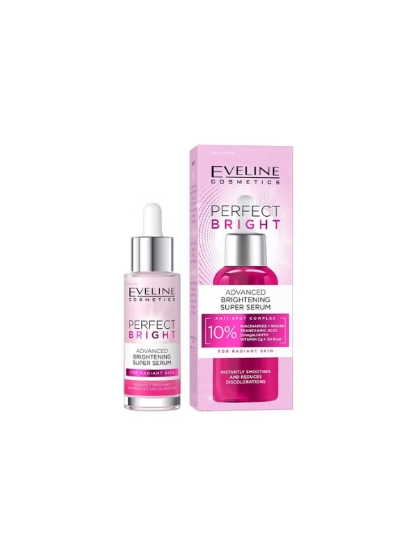 Eveline Perfect Bright zaawansowane super Serum do twarzy rozjaśniające 30 ml