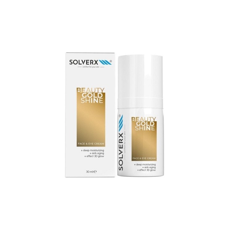 Solverx Beauty Gold Shine Krem do twarzy i pod oczy 30 ml