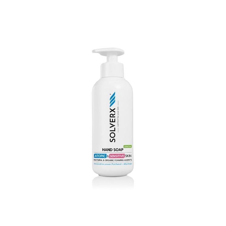 Solverx Atopic & Sensitive Skin Mydło do rąk w płynie Lemon 250 ml
