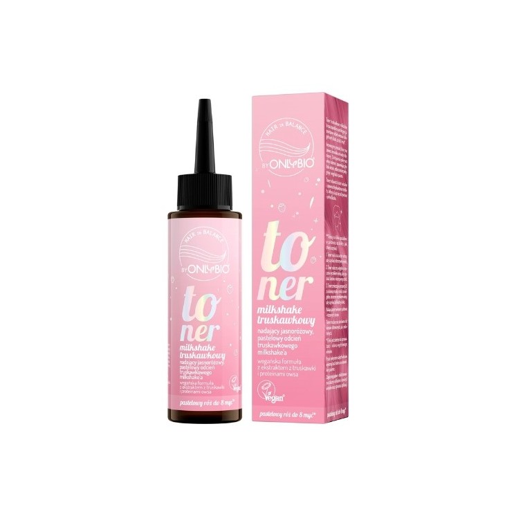 OnlyBio Hair in Balance Hair Toner Strawberry Milkshake 100 ml