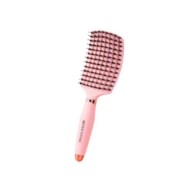 Sister Young Ovia Boar Bristle Hairbrush Pink 1 шт