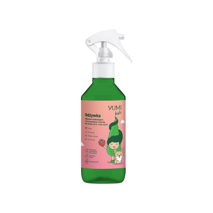 Yumi Kids Malinowa Odżywka do włosów ułatwiająca rozczesywanie 100 ml