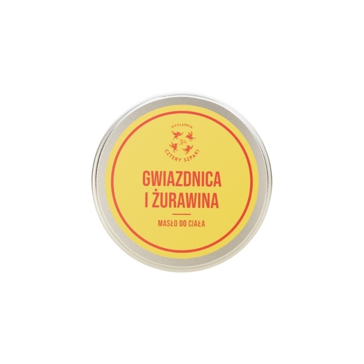 Mydlarnia Cztery Szpaki Chickweed and Cranberry Body Butter 150 ml