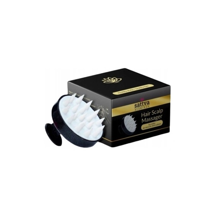 Масажер для шкіри голови Sattva Ayurveda чорний 1 шт
