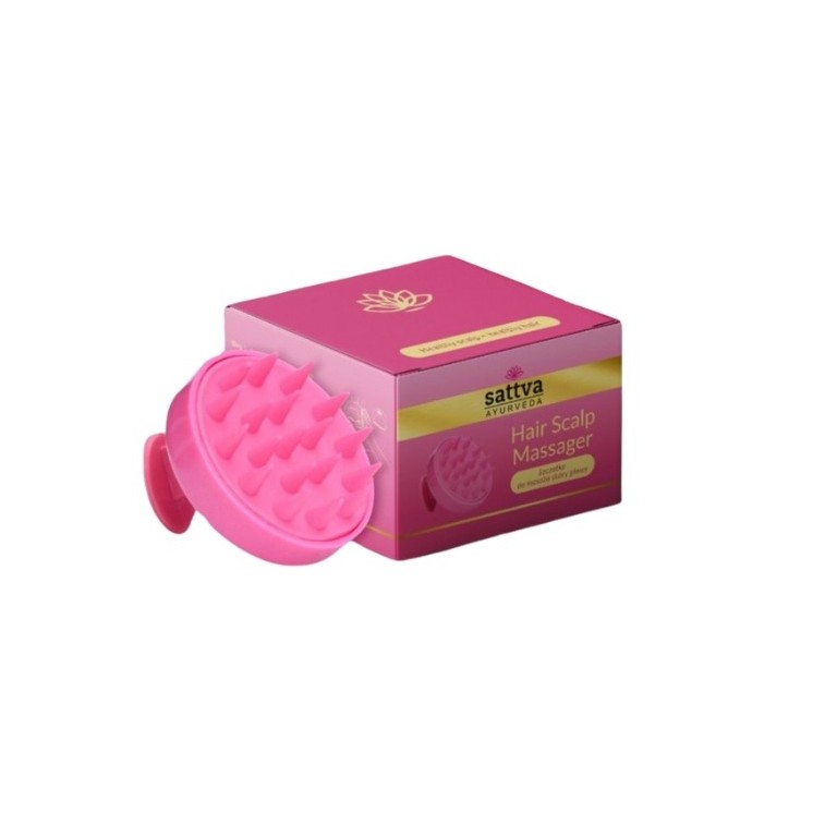 Sattva Ayurveda Scalp Massager Rose 1 piece