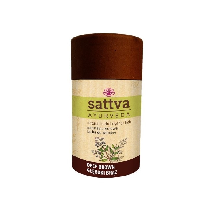 Sattva Ayurveda Natural Herbal Hair Dye Deep Brown 150g