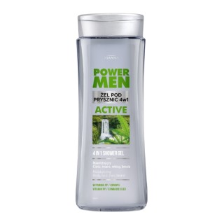 Гель для душу Joanna POWER MEN 4в1 ACTIVE 300 мл
