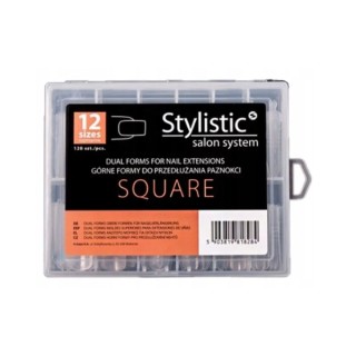 Форми для нарощування нігтів Claresa Stylistic Dual Form Square 120 шт