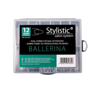 Claresa Stylistic Dual Form Formy do przedłużania paznokci Ballerina 120 sztuk