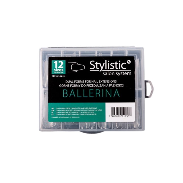 Claresa Stylistic Dual Form Formy do przedłużania paznokci Ballerina 120 sztuk