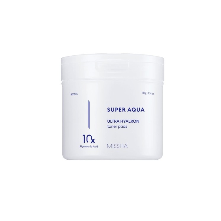 Missha Super Aqua Ultra Hyalron tonizujące Płatki do twarzy 90 sztuk