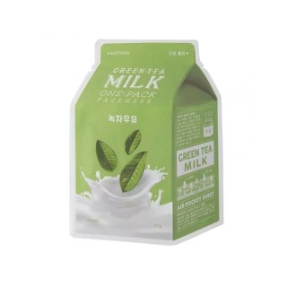 Тканинна маска Apieu Milk Green чаєм, 21 г