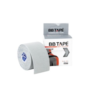 Кінезіологічна стрічка BB Tape , Plain Grey 1 шт.