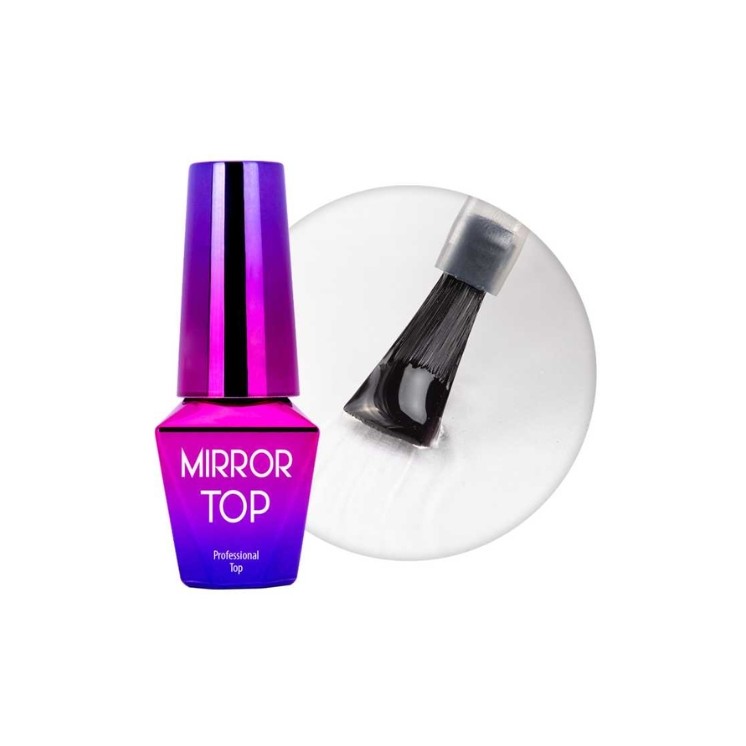 MollyLac Дзеркальний Top No Wipe , без гема/дигема 10 г