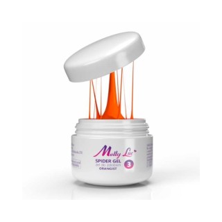 Декоративний гель-гель MollyLac Spider Gel /3/ Orangist 3 мл