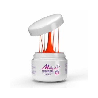 MollyLac Spider Gel Żel do zdobień /4/ Papaya 3 ml