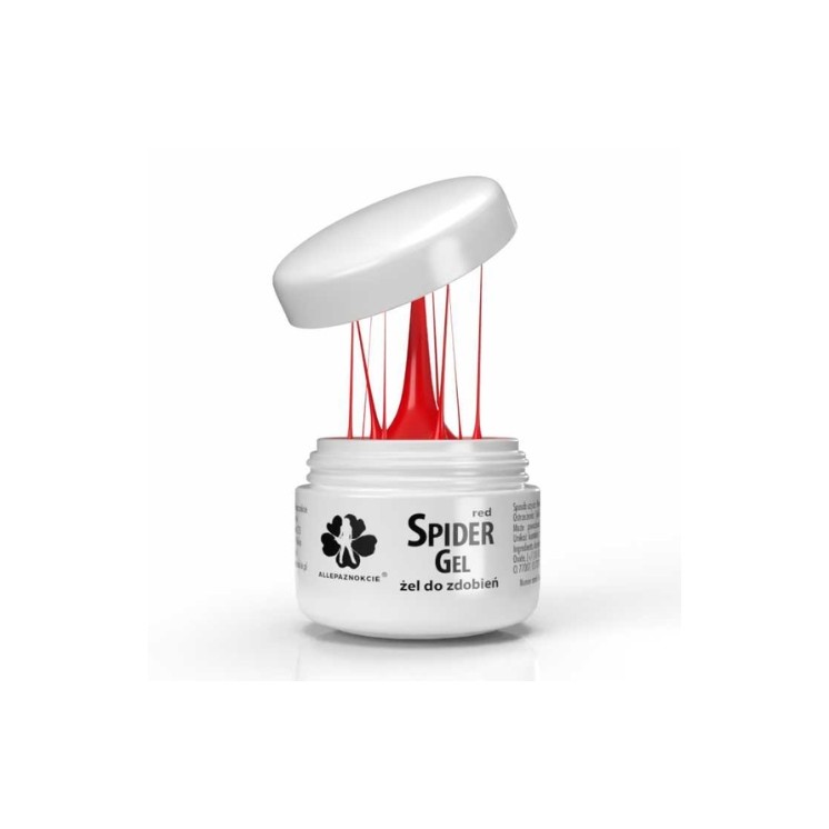 MollyLac Spider Gel Żel do zdobień Red 3 ml
