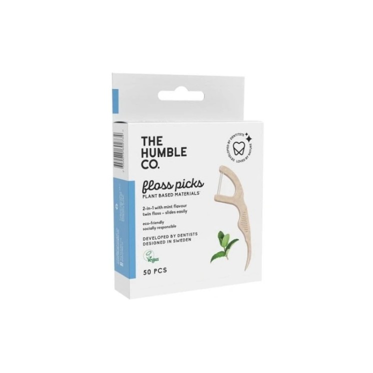 Humble Dental Floss Nicio-wykałaczki Białe 50 sztuk