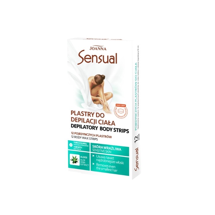 Joanna SENSUAL Wax strips for body depilation Aloe