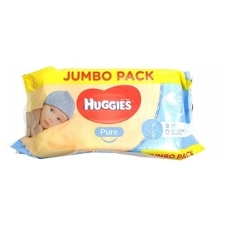 Huggies Pure Wet Wipes 72 pcs