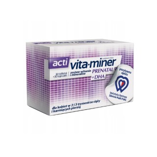 Acti Vita -Miner Prenatal DHA 30 capsules
