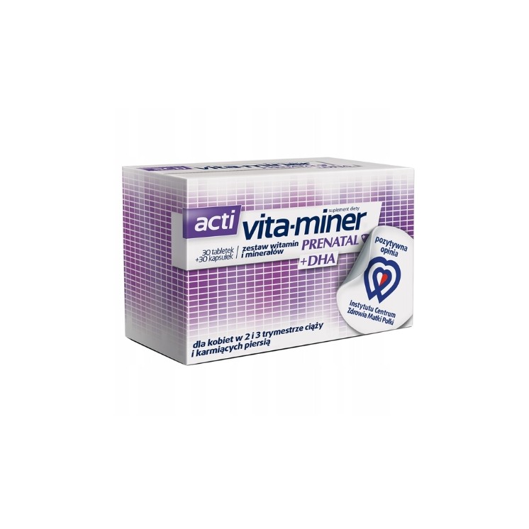 Acti Vita -Miner Prenatal DHA 30 capsules