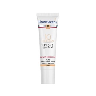 Pharmaceris F Capilar-Correction covering Fluid for vascular skin SPF20 /10/ Porcelain 30 ml