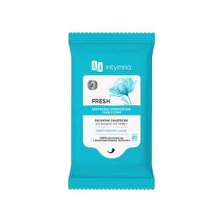 Серветки для інтимної гігієни AA Fresh Intimate делікатні, 20 штук