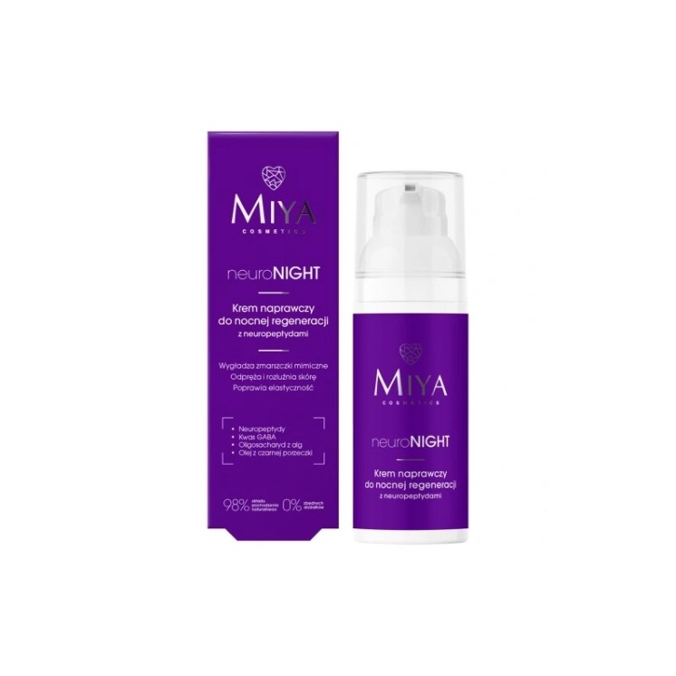 Miya Cosmetics neuroNIGHT Repair Night Cream with Neuropeptides 50 ml