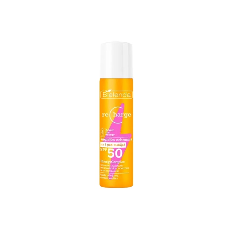 Bielenda Recharge Protective Mist for and under makeup SPF50 75 ml