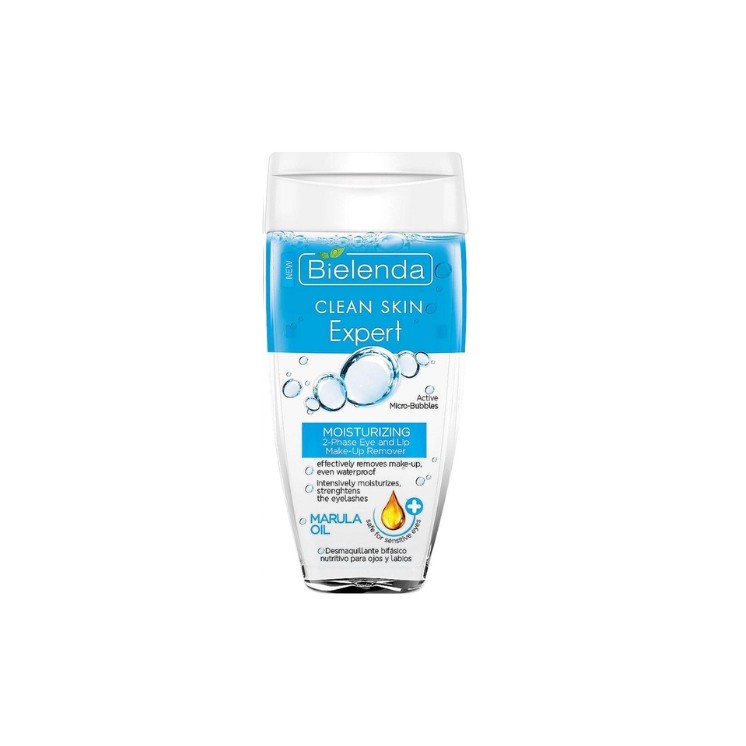Зволожувальний засіб для зняття макіяжу з очей Bielenda Clean Skin Expert з олією марули 150 мл
