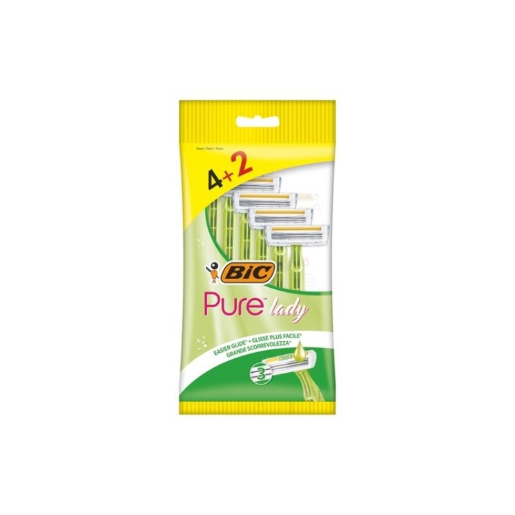 BIC Pure Lady Razors 6 pieces