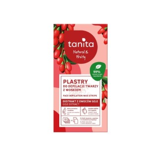 Tanita Natural &Fruity Goji Wax Facial Hair Removal Strips 12 pcs.